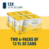 Athletic Brewing Company Daypack Sparkling Water Infused With Hops, Gluten Free & Vegan Soda Water, Zero Calorie, Natural Flavors, Mango, 12 Pack, 12