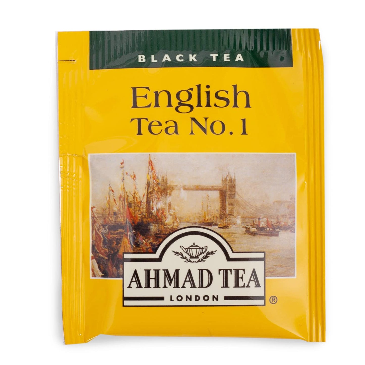Ahmad Tea Black Tea, English Tea No. 1 Foil Enveloped Teabags, 100 ct - Caffeinated and Sugar-Free