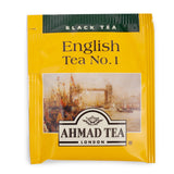 Ahmad Tea Black Tea, English Tea No. 1 Foil Enveloped Teabags, 100 ct - Caffeinated and Sugar-Free