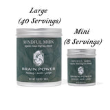 Brain Power Herbal Tea by Mindful Moon - Focus & Memory Support Blend with Ginkgo, Nettle & Rosemary - Caffeine-Free, Loose Leaf (Large)