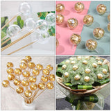 DOITOOL 60Pcs Chocolate Ball Boxes Valentine Day Chocolate Packaging Containers Bouquets Holders for Candy Bouquet Support