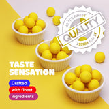 Gumballs for Gumball Machine Refill - 1 Inch Bubble Gum 1.7 LB - Banana Bubble Gum Yellow Gum Balls - Chewing Gum for Kids - 2 Packs