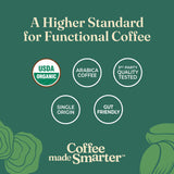 Four Sigmatic Gut Health Organic Coffee Pods | Medium Roast Probiotic K Cups with Chaga and Turkey Tail | Immune Boosting, Probiotic Mushroom Coffee K