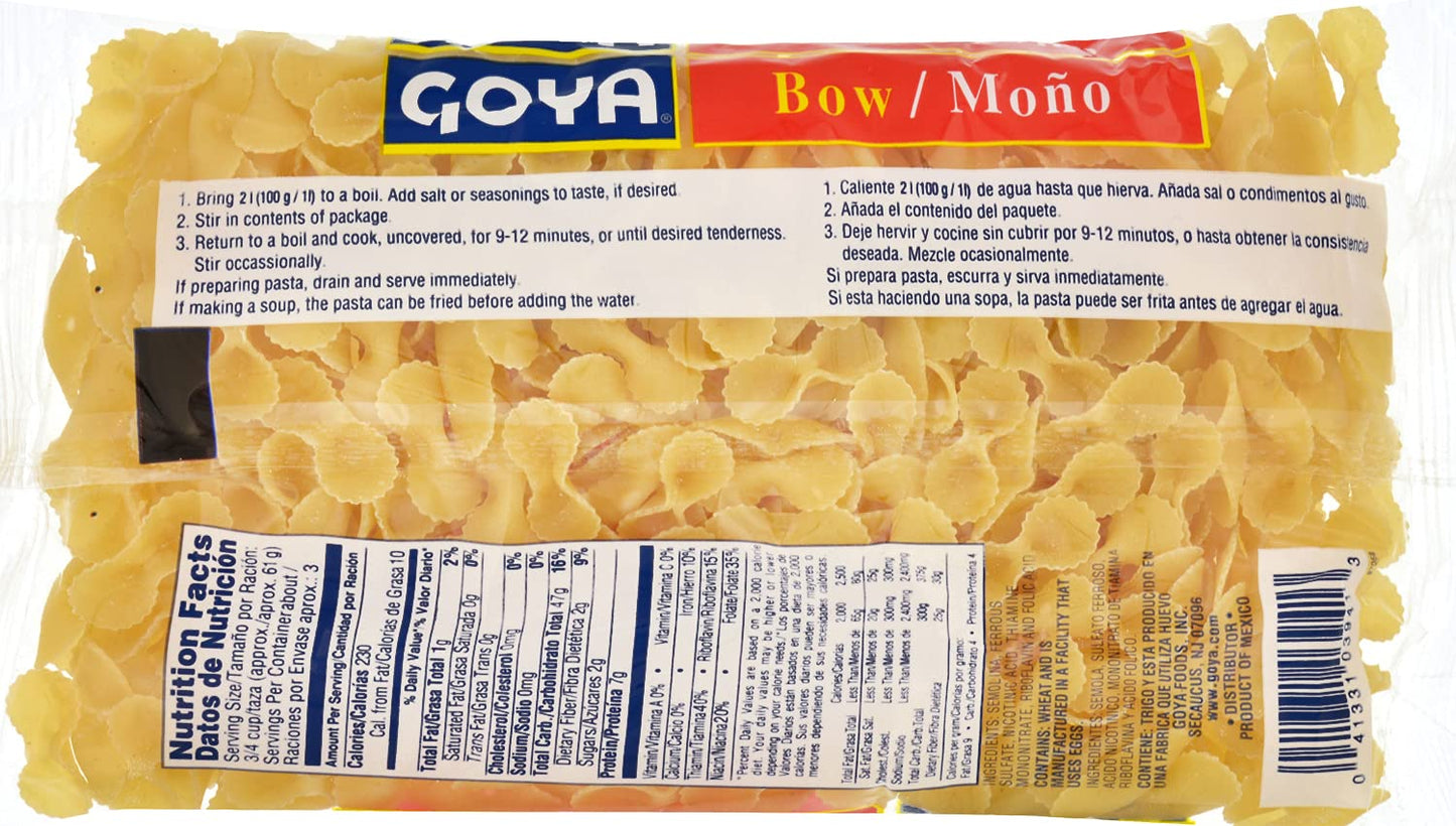 Goya Bow Tie Pasta, 7 Ounce (Pack of 20)