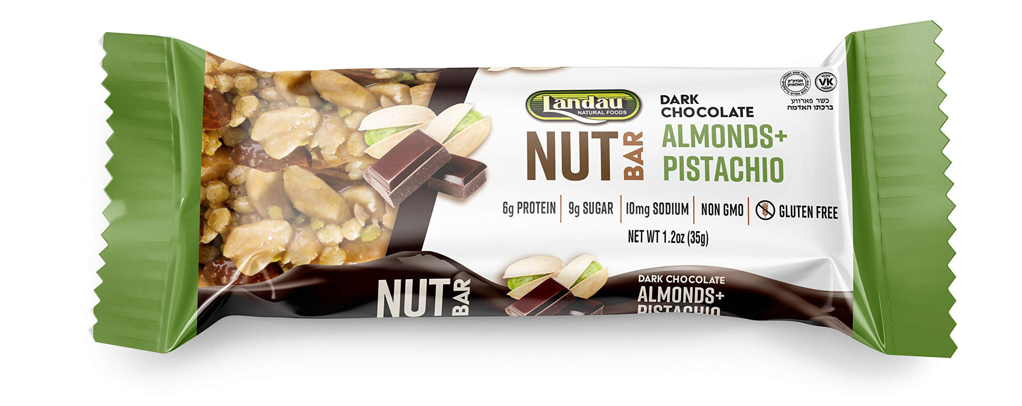 Landau Nut Bars 12 Bars (Almonds + Pistachio)
