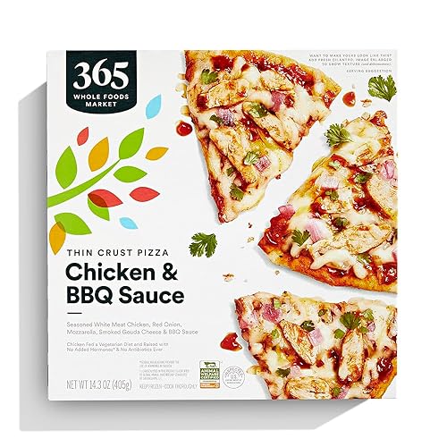 365 by Whole Foods Market Barbeque Chicken Thin Crust Pizza, 14.3 OZ