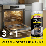 Weiman Heavy Duty Foaming Oven Cleaner & Degreaser, Removes Burnt-On Grease, Food Residue from Ovens, Grills, Broiler Pans, Phosphate Free, 14.5 oz