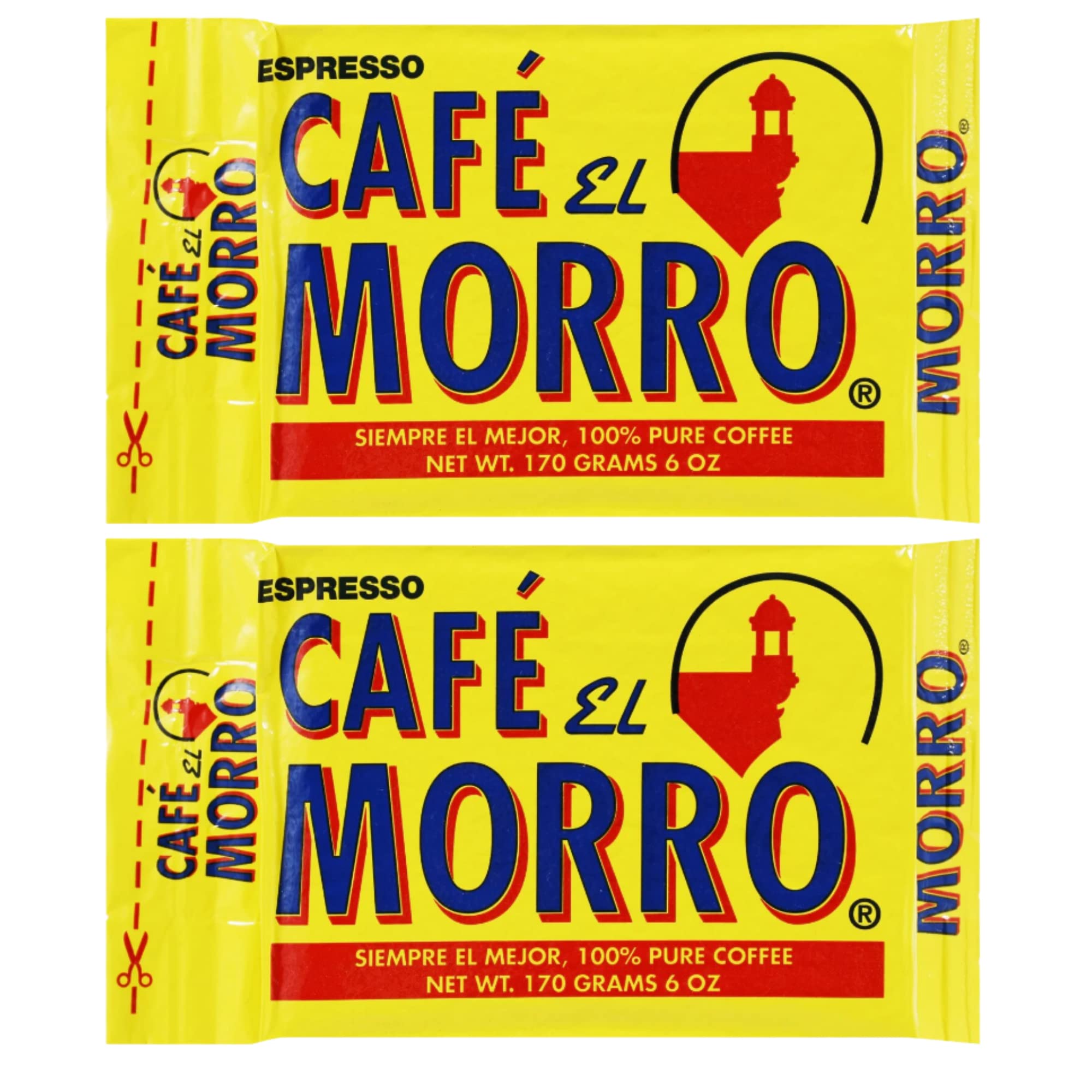 RGSB Cafe El Morro Bricks Premium Ground Coffee, Dark Roast Espresso 100% Pure Coffee, Rich Flavor with Smooth Finish Ideal for Hot or Cold Serving