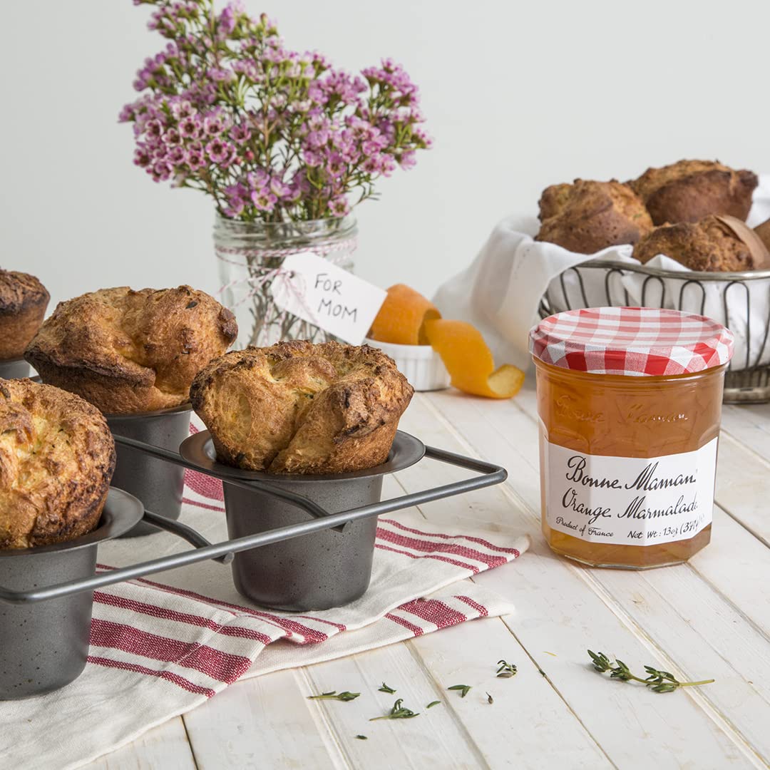 Bonne Maman Orange Marmalade Preserves, 13 oz Glass Jars (Pack of 6) - Non-GMO, Made with Simple Ingredients