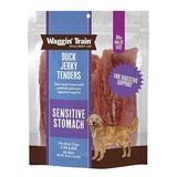 Waggin' Train Duck Jerky Dog Treats for Dogs with Sensitive Stomachs, Made with 100% Real Duck Breasts, Three All-Natural Ingredients, High Protein