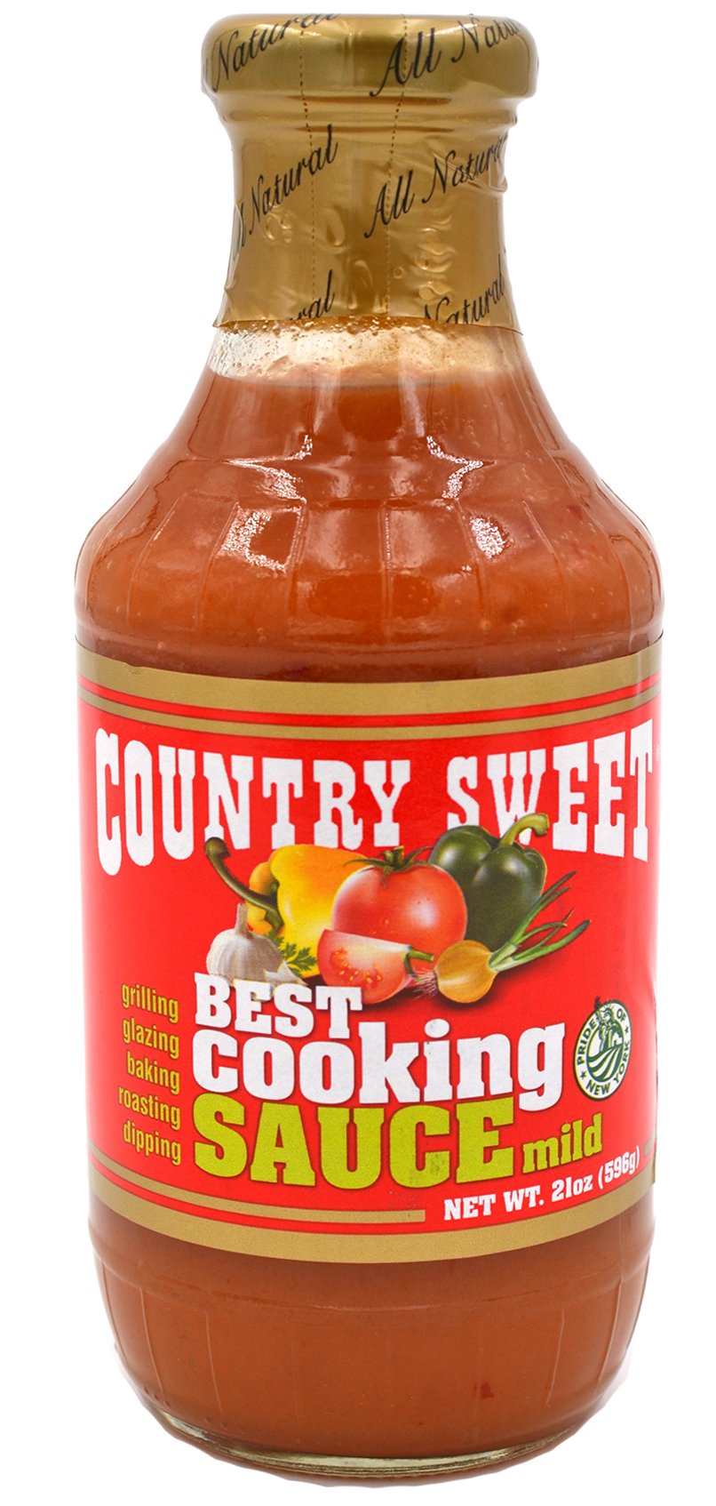 Country Sweet Sauce - Premium Cooking and Finishing Sauce (Mild, 21 ounces)