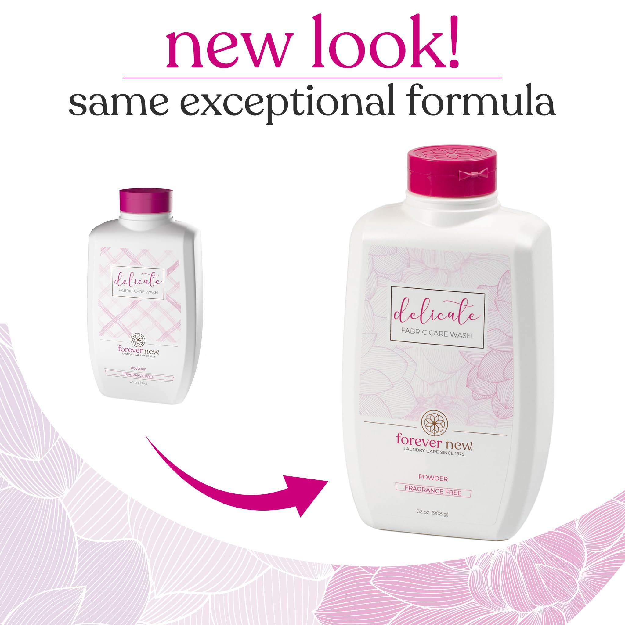 Forever New Granular Fabric Care Wash Unscented - 64oz (2pack) Natural Laundry Detergent