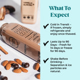 PUR Cold-Pressed Juice - Nut Mylk + Daily Protein 18 Pack - Choco - Plant-Based Drink with Almond & Coconut Milk, Dates, Pea Protein, Cocoa, Cinnamon