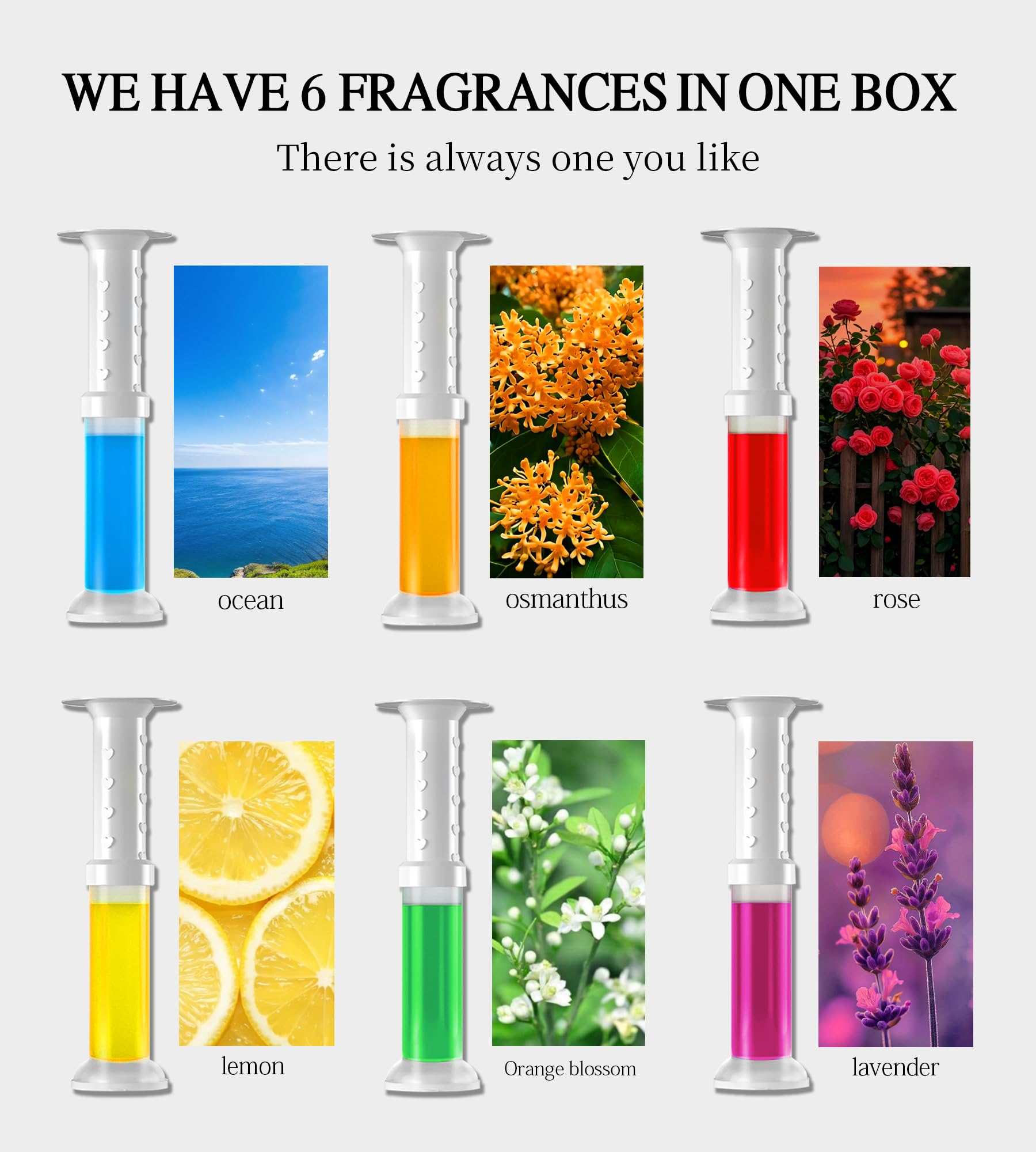 EKE Toilet Gel, Toilet Stain Removal Cleaning Air Freshener, 72 Flower Stamps, Pack of 6 Scents
