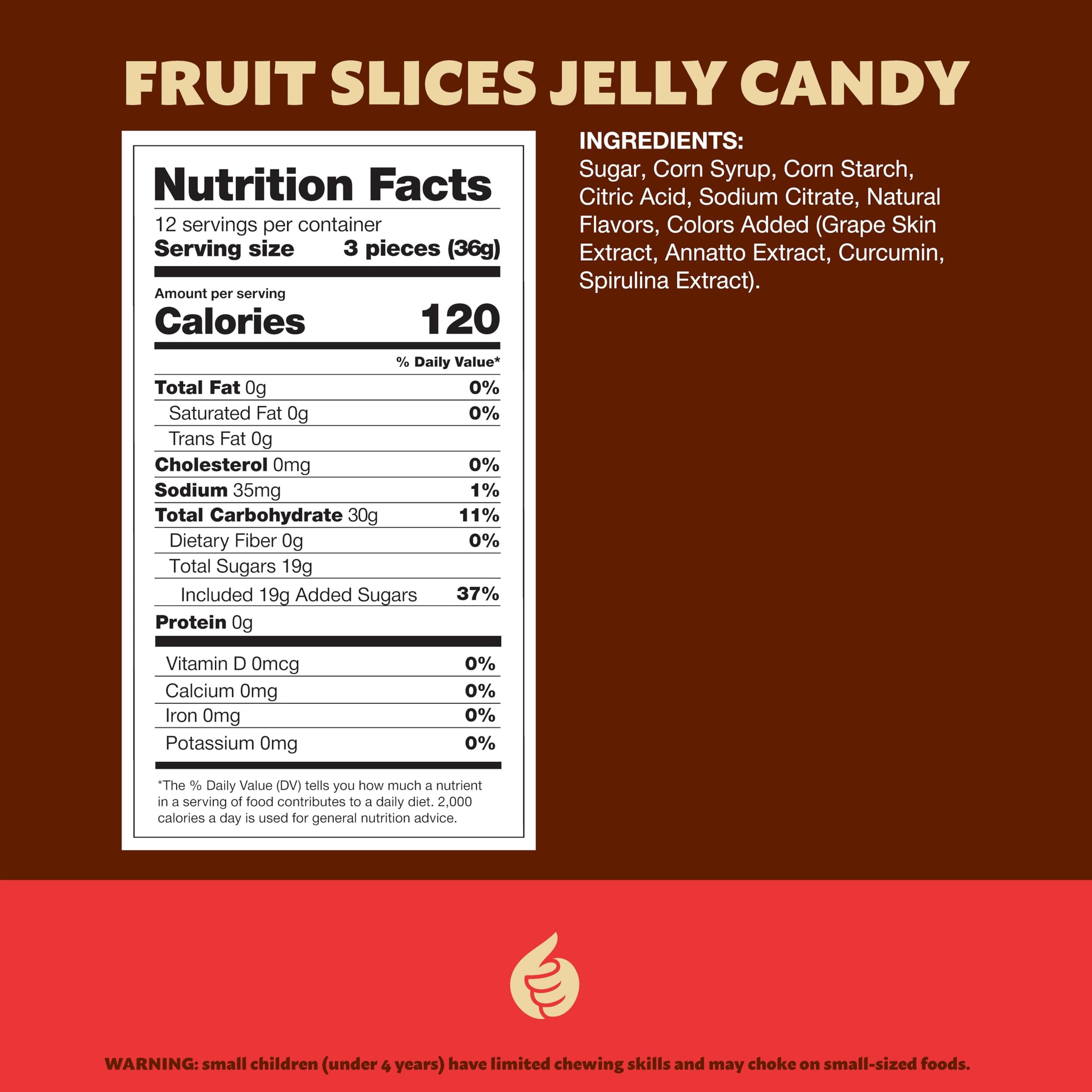 Fruit Slices 1-Pound Bag | Assorted Flavors Jellies | Dye Free Candy | Vegan Candy | Tangerine, Orange, Strawberry, Lemon | Naturally Flavored Sweets