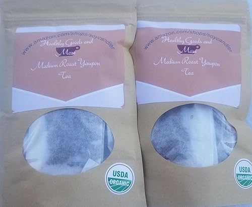 Medium Roast Regenerative Organic Yaupon Tea (Pack of 2-48 total tea bags)