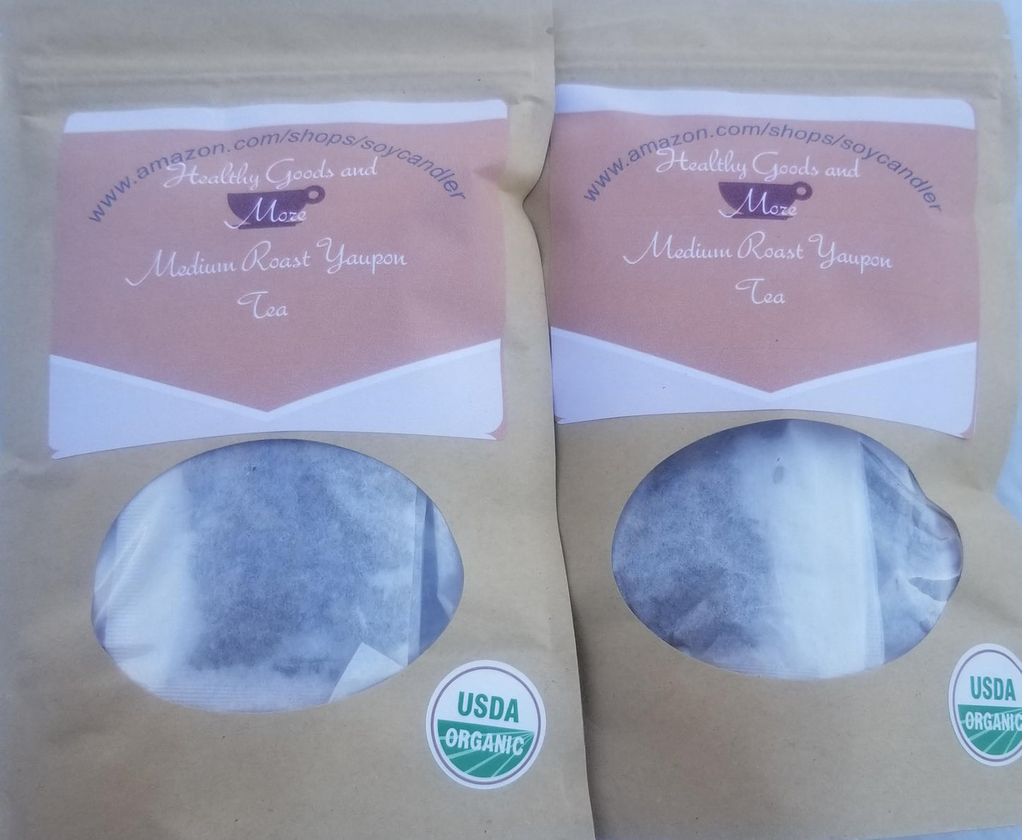 Medium Roast Regenerative Organic Yaupon Tea (Pack of 2-48 total tea bags)