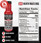 Heath Riles BBQ Cherry Apple Habanero BBQ Glaze - Rib Candy Apple Cherry Habanero, Sweet & Spicy Rib Glaze for Pork or Ham - 80+ BBQ Championships, 12
