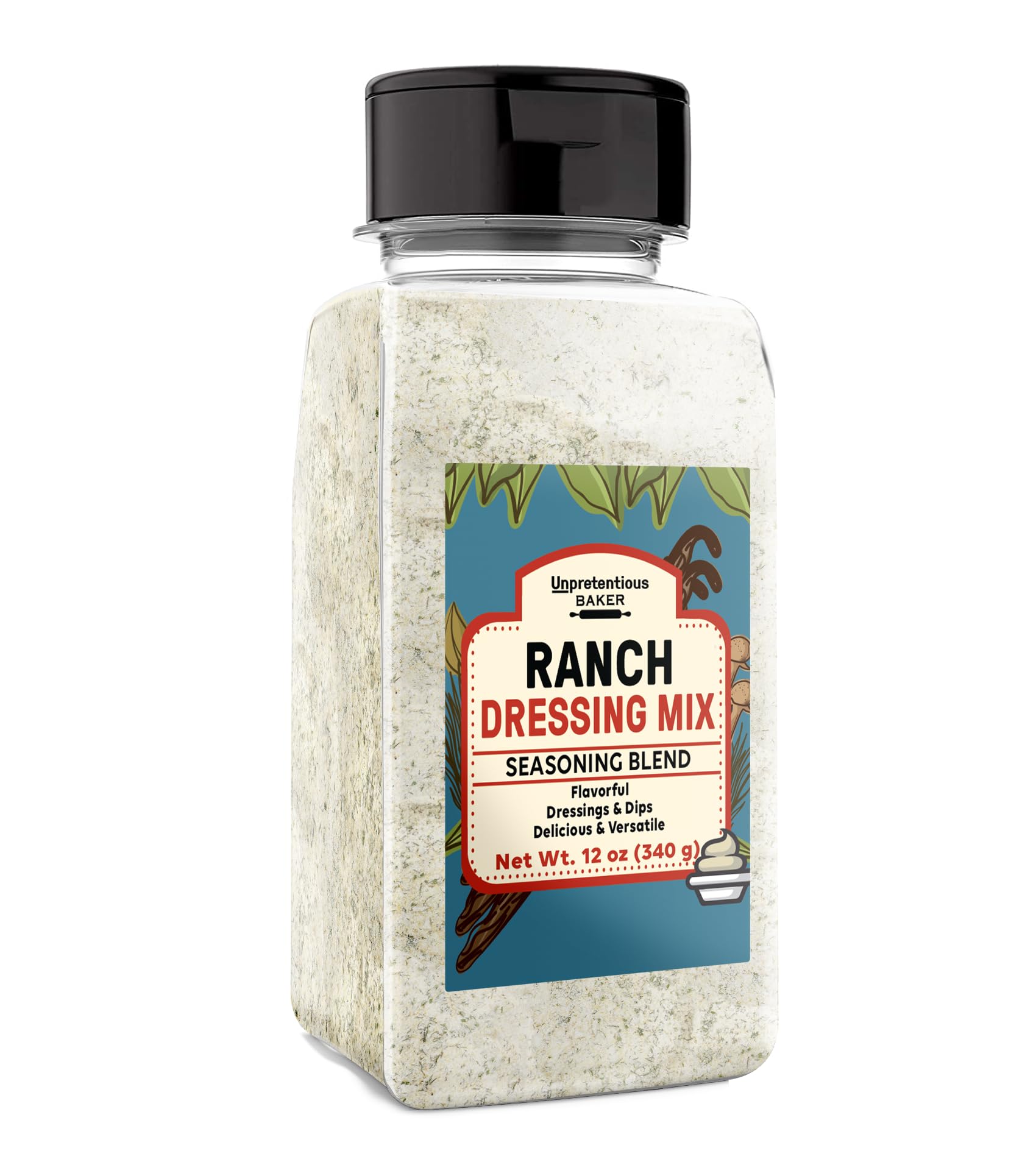 Unpretentious Ranch Dressing Mix, 12 oz, Dips & Dressings, Powder Mix, Seasoning Blend