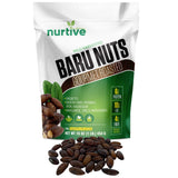 Nurtive Baru Nuts - Gourmet Roasted - Wild Harvested & Unsalted - Plant-Based Protein, Rich in Fiber, Essential Minerals and Antioxidants - Non-GMO