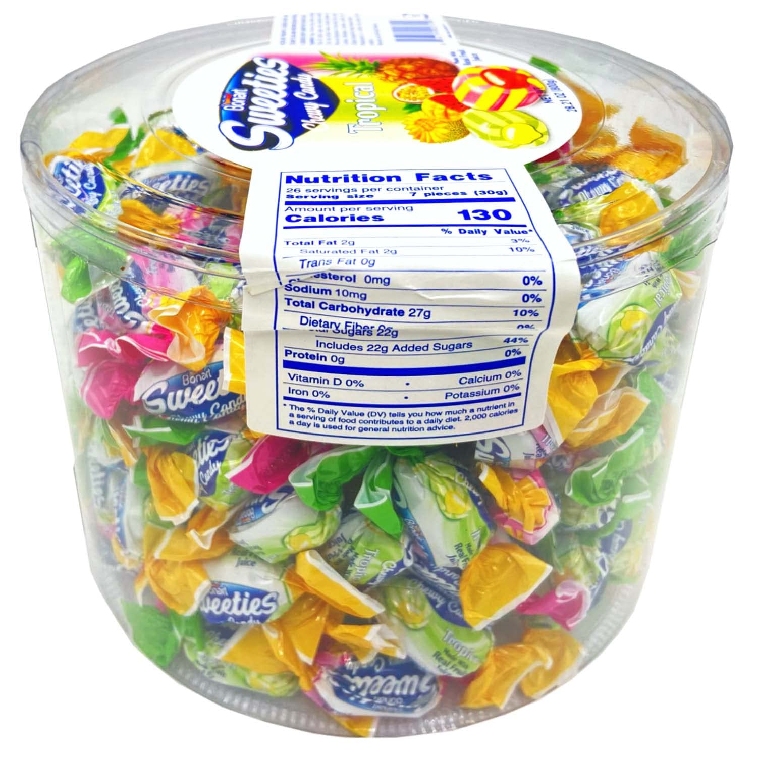 Bonart Tropical FRUIT CHEWY CANDY Sweeties DAMLA 800GR Halal, 28.21 ounces