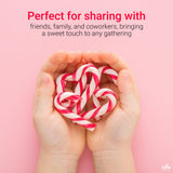 Fusion Select 100 Pcs Mini Candy Canes - Striped Christmas Candies, Sweet Goodies for the Holidays - Naturally Flavored Mini Peppermint Confections