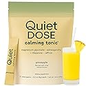 Quiet Dose Drink, Calming Relaxation Beverage, with L-Theanine, Affron, Magnesium Glycinate & Ashwagandha, Stress Relief & Sleep Support, Non-Gmo
