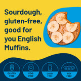 Pacha Buckwheat English Muffins: Original - Certified Organic, Gluten-Free, Vegan, Sprouted, Sandwich Bun, Burger Bun - 13 OZ