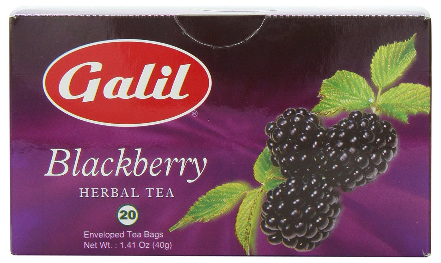 BlackBerry Herbal Tea | 1.41 oz | Galil Pack of 1