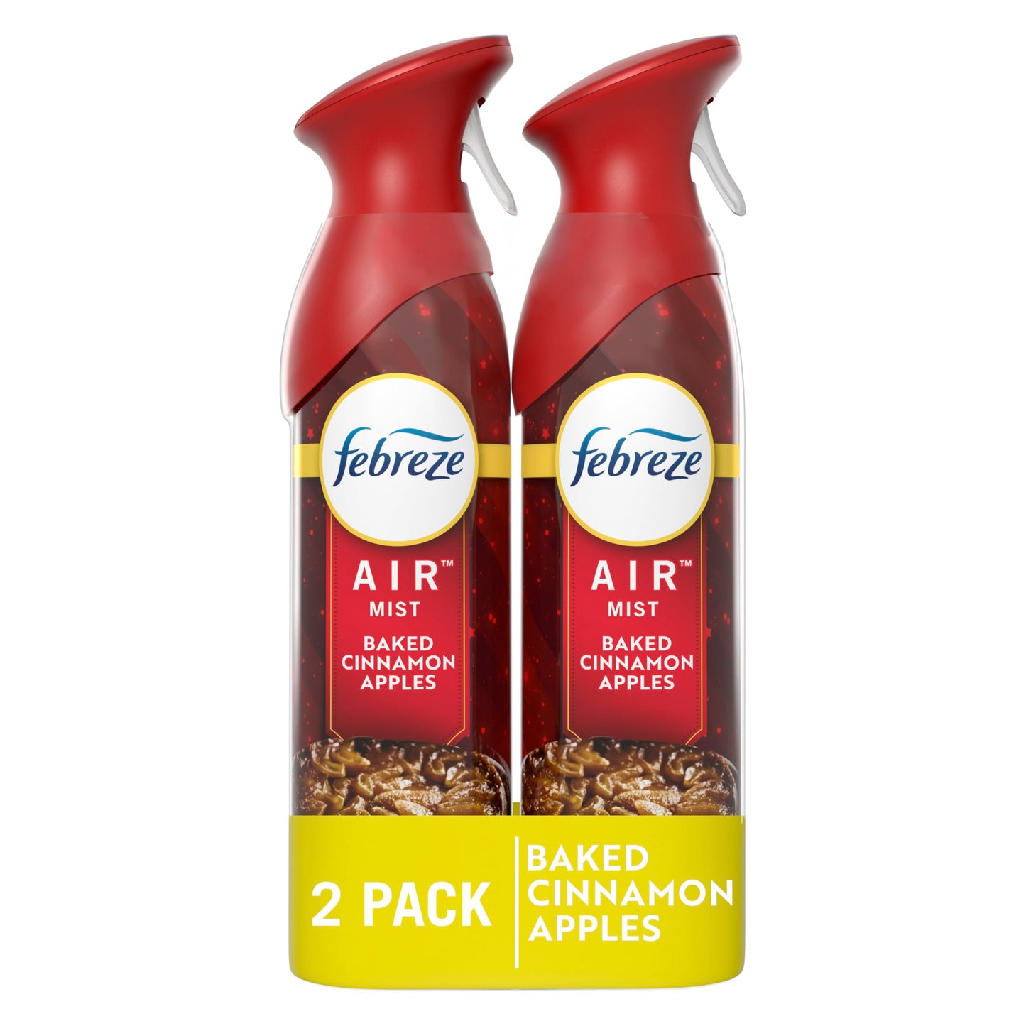 Febreze Air Mist Air Freshener Spray, Odor-Fighting Room Spray, Air Fresheners for Home and Bathroom and Kitchen, Aerosol Can, Baked Cinnamon Apples