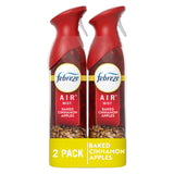 Febreze Air Mist Air Freshener Spray, Odor-Fighting Room Spray, Air Fresheners for Home and Bathroom and Kitchen, Aerosol Can, Baked Cinnamon Apples