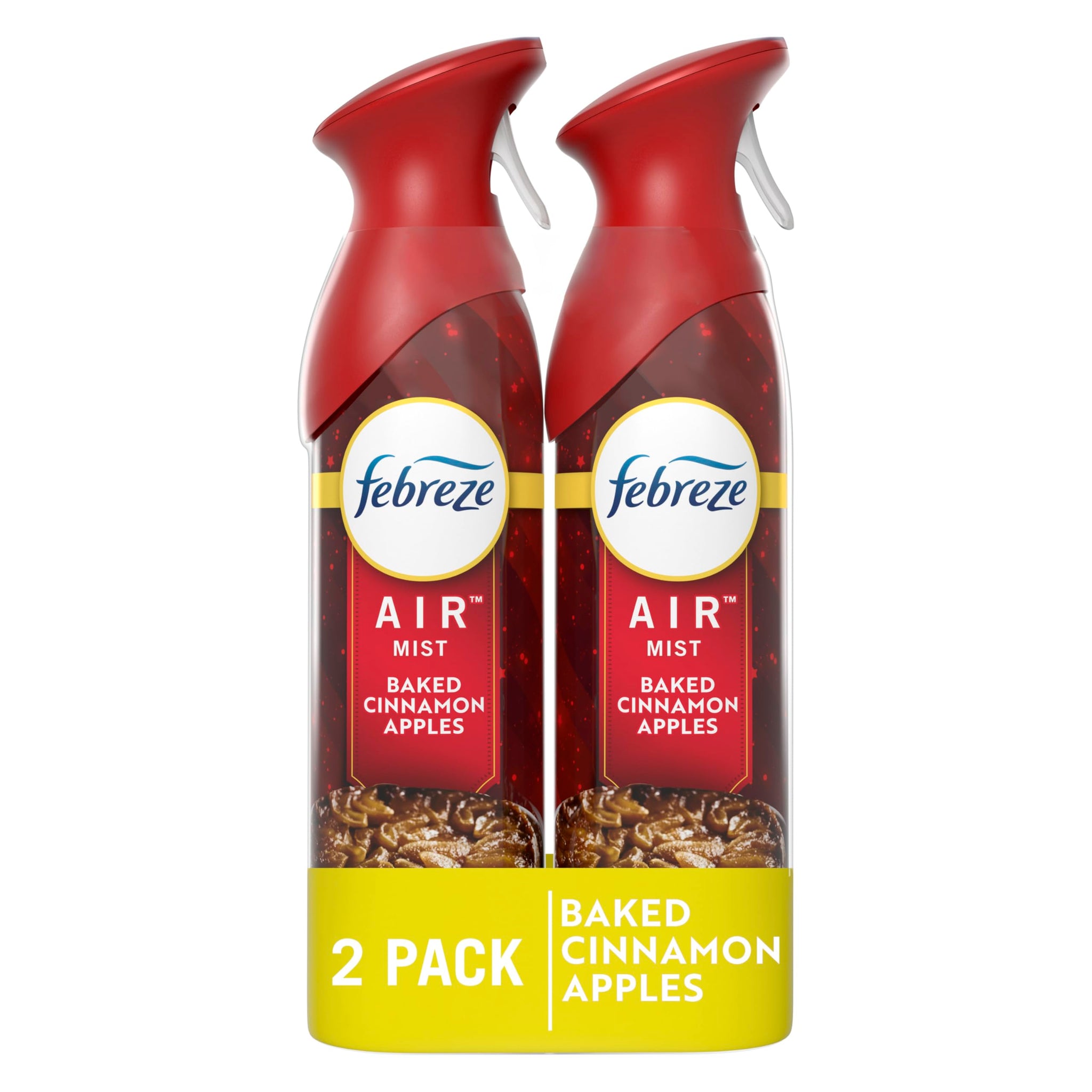 Febreze Air Mist Air Freshener Spray, Odor-Fighting Room Spray, Air Fresheners for Home and Bathroom and Kitchen, Aerosol Can, Baked Cinnamon Apples