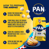 P.A.N. White Corn Meal - Pre-cooked Gluten Free and Kosher Flour for Arepas (2 lb 3.27 Oz / Pack of 1)