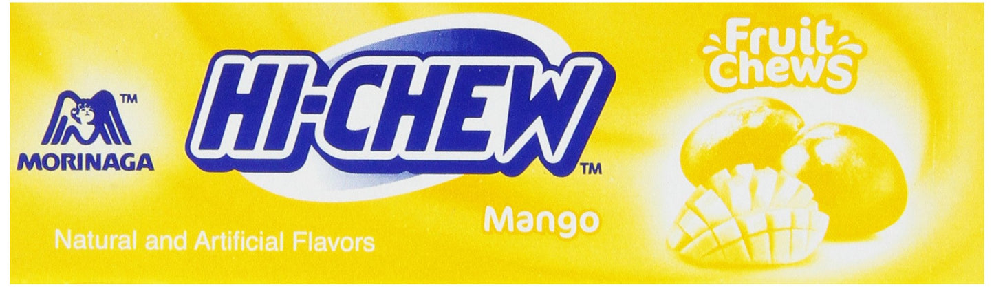 Morinaga Hi-Chew Mango Fruit Chews, 1.76-Ounce Packages (Pack of 20)