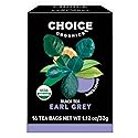 Choice Organics - Organic Earl Grey Tea (6 Pack) - With Bergamot - Fair Trade - Compostable - Contains Caffeine - 96 Organic Black Tea Bags