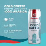 Juan Valdez Cold Brew Coffee | 11oz Can | 24 Pack | Premium Colombian Coffee | Single Origin | Specialty Gourmet | Fair Trade Coffee | Rainforest