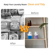 G2 GO2GETHER Laundry Detergent Container,2Pack -51oz Laundry Detergent Dispenser with 5 labels for Laundry Room, Laundry Scent Beads