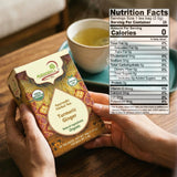 Adanim Bio Organic Turmeric Ginger Herbal Tea Bags | Caffeine Free Pure Herbal Blend with Black Pepper | USDA Organic, Vegan & Kosher | 20