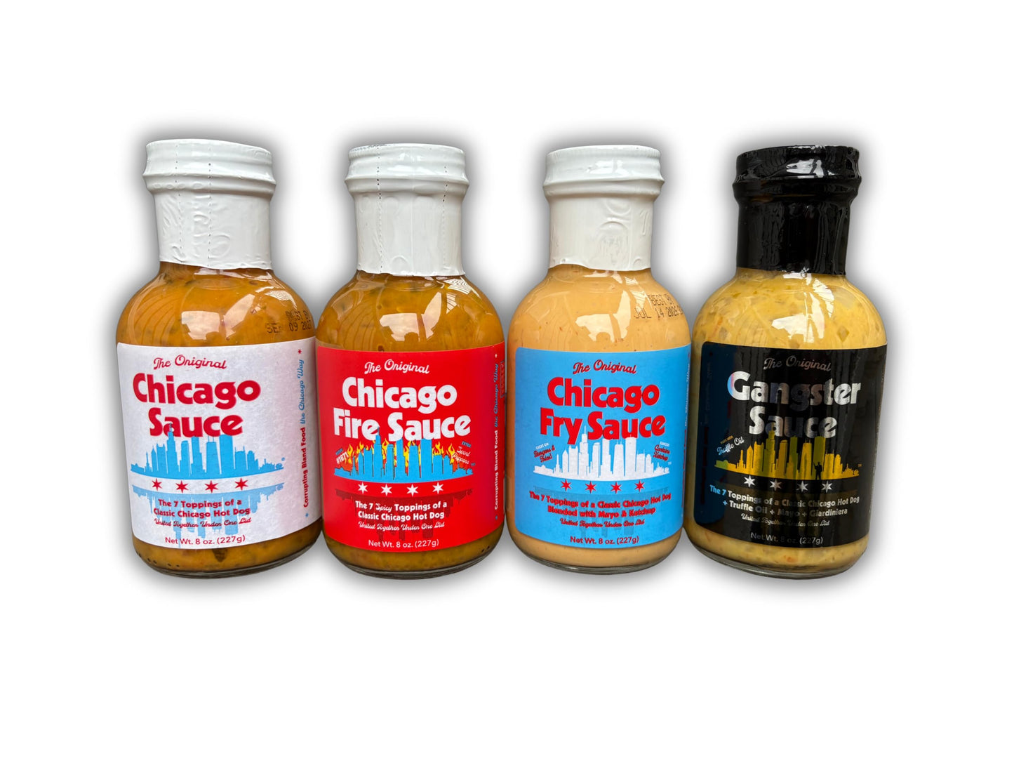 Big Fork Brands Chicago Sauce Series, 4-Flavor Variety Pack, 8 oz