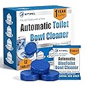 12 Tablets Toilet Bowl Cleaner Tablets for Tank - Automatic Toilet Tank Cleaner Tablets, Blue Toilet Tablets for Hard Water & Toilet Ring Removal