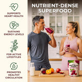 Gya Tea Co Organic Beet Root Powder 1.1 lb (17.64 oz) for Smoothies, Baking & Juice - Raw Beetroot Superfood & Natural Red Food Coloring for Energy