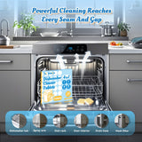 Dishwasher Cleaner Tablets Deodorizer-48 Pack Deep Cleaning Dish Washer Descaler Freshener-Grime Limescale Heavy Duty Grease Odor Smell Remover-for