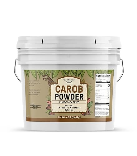 Unpretentious Carob Powder, 1 Gallon, Baked Goods, Milkshakes, Smoothies