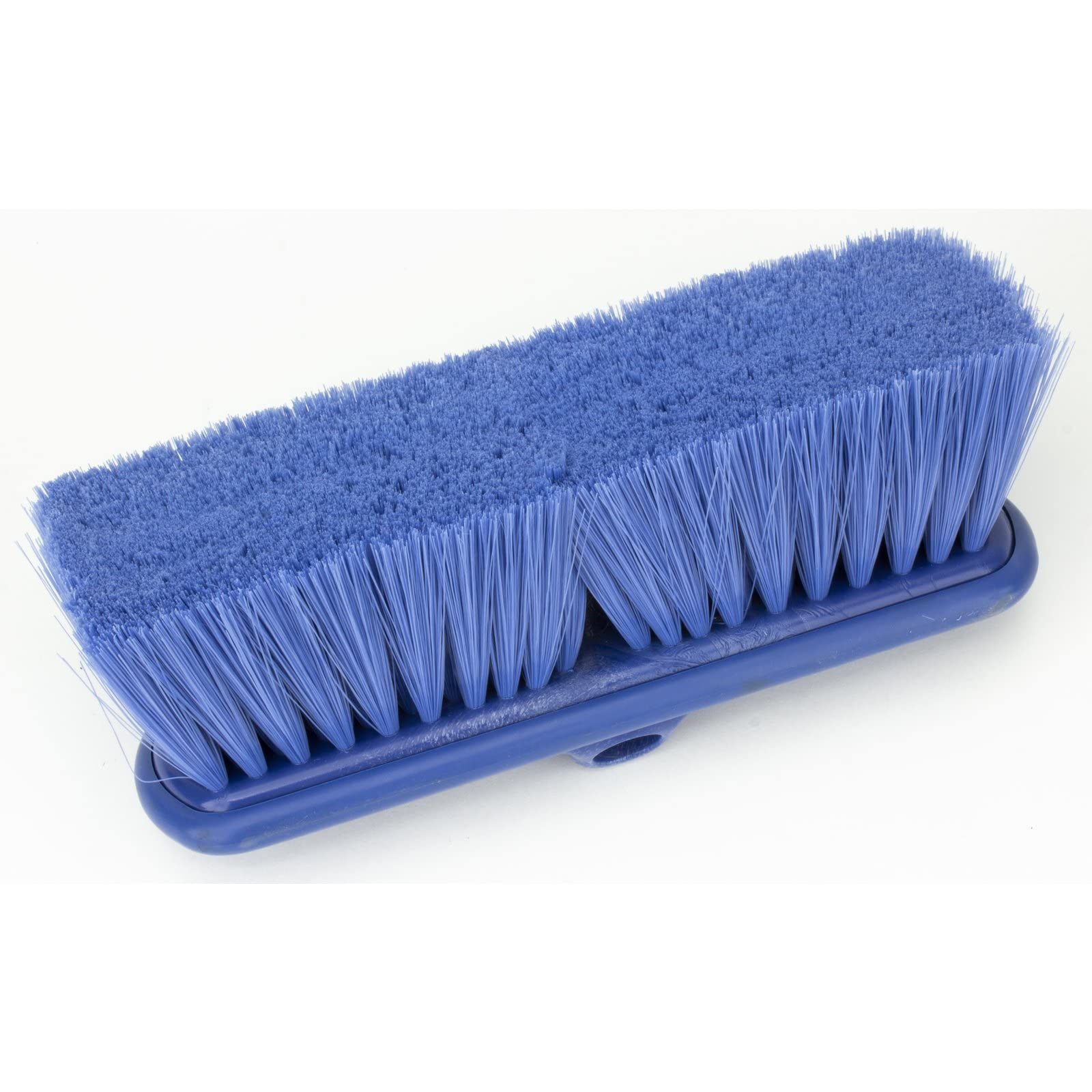 SPARTA Flo-Thru Heavy-Duty Deck Scrub Brush Nylon Bristled, Boat and Floor Scrub Broom with Protective Bumper for Floors and Large Equipment, Plastic