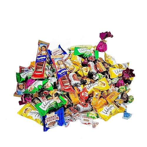 Supreme Sweets Candy Mix Gift Bag - Ukrainian Candy Mix - Ulitimate Assortment of Chocolate and Caramel Party Candy Mix of Eastern European Candies