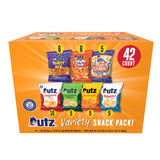 Utz Snack Variety Pack Individual Snacks, Includes Potato Chips, Cheese Curls, Popcorn, and Party Mix, Crunchy Travel Snacks for Lunches, Vending