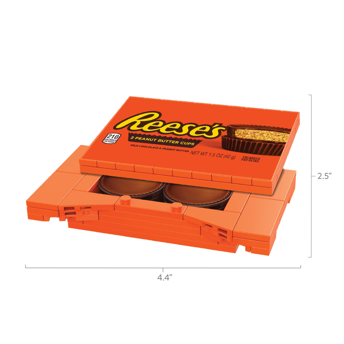 Snap & Switch Reese's Peanut Butter Cup Set - Buildable Candy Bar for Creative Play and Fun - Ages: 6+