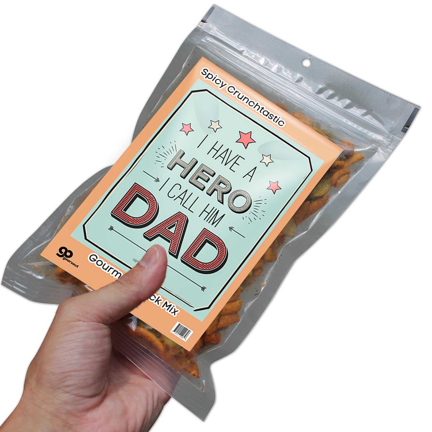 Hero Called Dad Snack Mix - Delight Crunchy Nuts - Father's Day Gift - Irresistible Blend for Dads with a Taste for Adventure