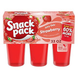 Snack Pack Super Size Strawberry Flavored Juicy Gels Cups, 5.5 oz., 6-Count