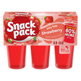 Snack Pack Super Size Strawberry Flavored Juicy Gels Cups, 5.5 oz., 6-Count